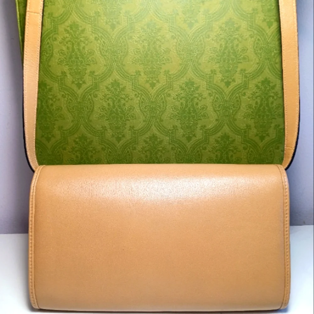 NEW! GUCCI MATISSE LEATHER BAG SOFT LEATHER BEIGE CLAIRE SILVER/GOLD GG LOCK - Picture 8 of 16